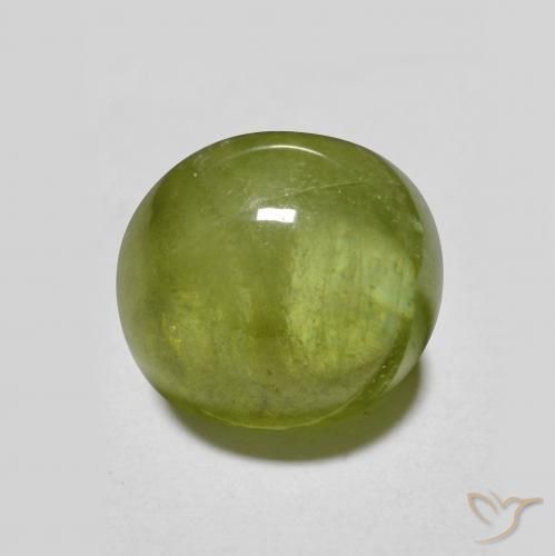 2.95ct 天然 ライブリーグリーン スフェーン, 楕円形, 半透明