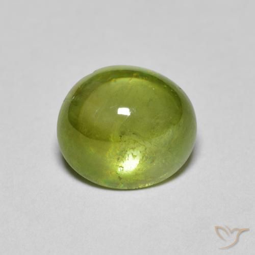 2.04ct 天然 オリーブグリーン スフェーン, 楕円形, 透明