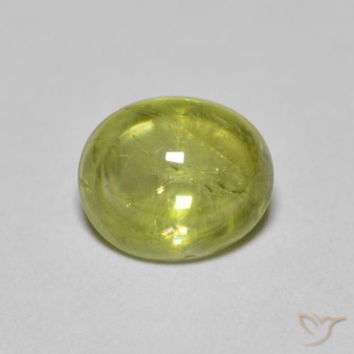 1.63ct 天然 Medium Light Green スフェーン, 楕円形, 透明