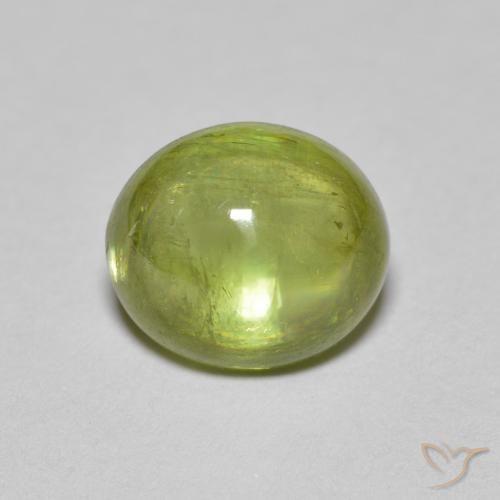 2.00ct 天然 薄いフォレストグリーン スフェーン, 楕円形, 透明