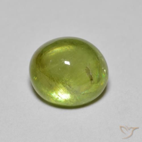 2.17ct 天然 Medium Light Green スフェーン, 楕円形, 半透明