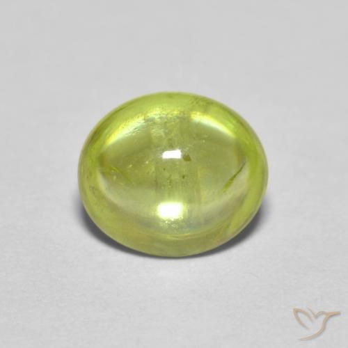 1.17ct 天然 ウォームフォレストグリーン スフェーン, 楕円形, 透明