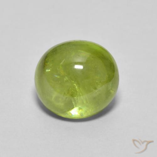 1.90ct 天然 ライブリー黄色がかった緑 スフェーン, 楕円形, 透明