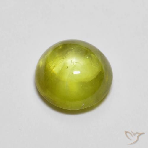 1.33ct 天然 ウォームフォレストグリーン スフェーン, 楕円形, 透明