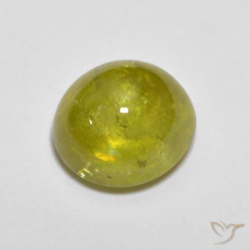 2.60ct 天然 ミディアムイエロー スフェーン, 楕円形, 透明