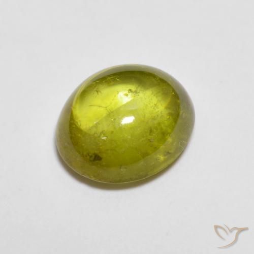 1.98ct 天然 ウォームフォレストグリーン スフェーン, 楕円形, 透明
