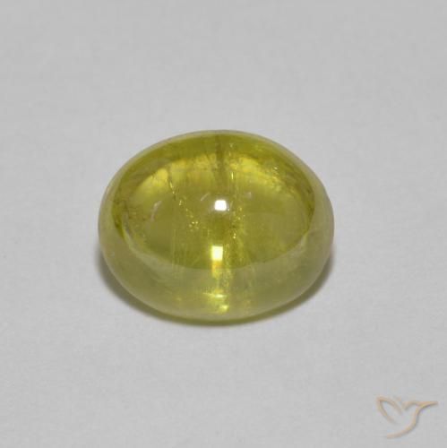 1.92ct 天然 ライトイエロー スフェーン, 楕円形, 透明