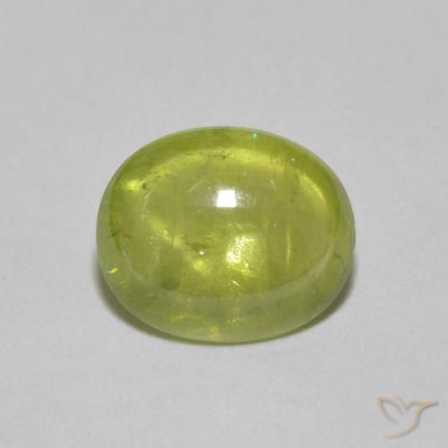2.27ct 天然 ミディアムイエロー スフェーン, 楕円形, 透明