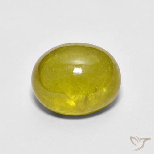 2.76ct 天然 黄色がかったゴールド スフェーン, 楕円形, 透明