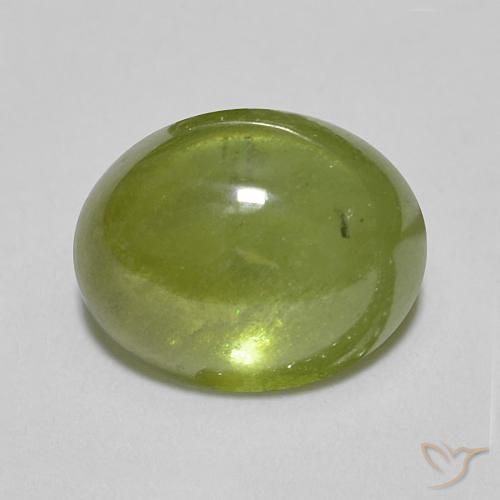 1.54ct 天然 オリーブグリーン スフェーン, 楕円形, 半透明