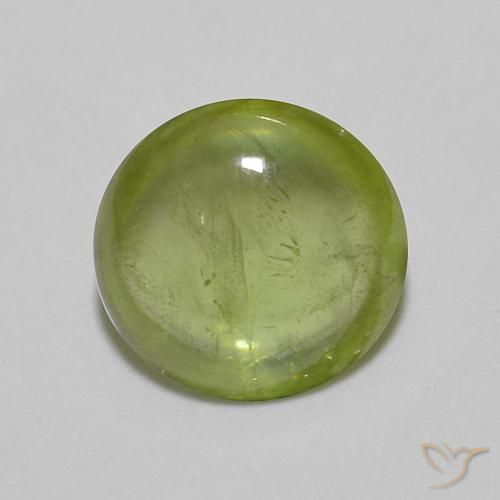 1.15ct 天然 オリーブグリーン スフェーン, 楕円形, 透明