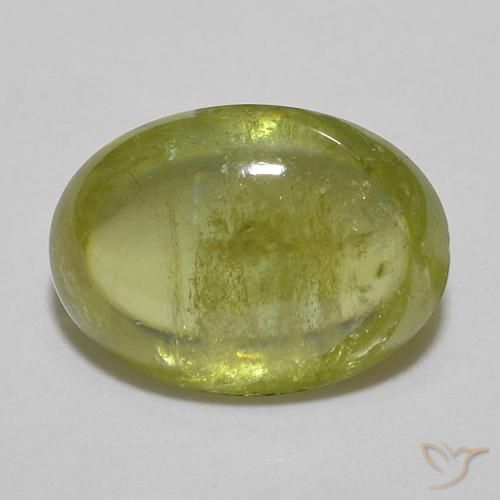 1.82ct 天然 ライトグリーン スフェーン, 楕円形, 透明