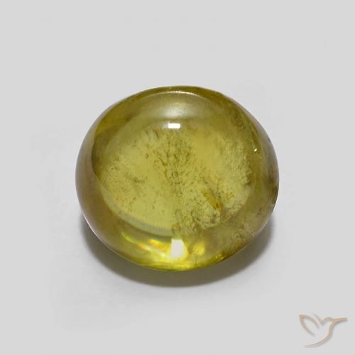 2.23ct 天然 黄みがかったグリーン スフェーン, 楕円形, 透明