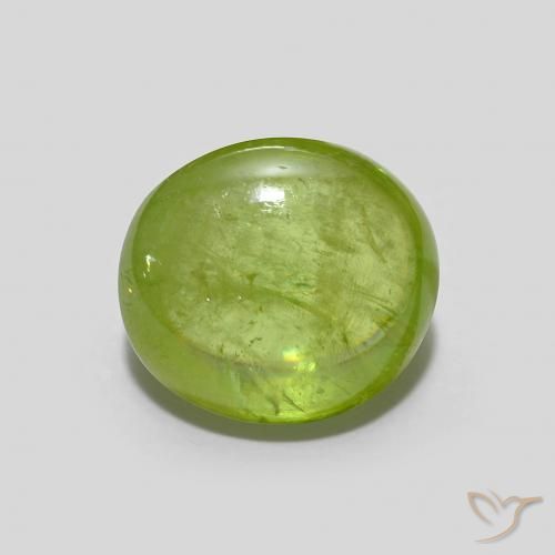 2.53ct 天然 鮮やかなグリーン スフェーン, 楕円形, 透明