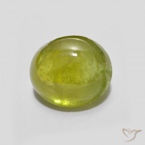 2.41ct 天然 ミディアムイエロー スフェーン, 楕円形, 透明