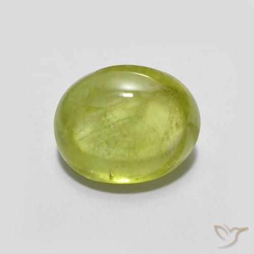 2.37ct 天然 ミディアムイエロー スフェーン, 楕円形, 透明
