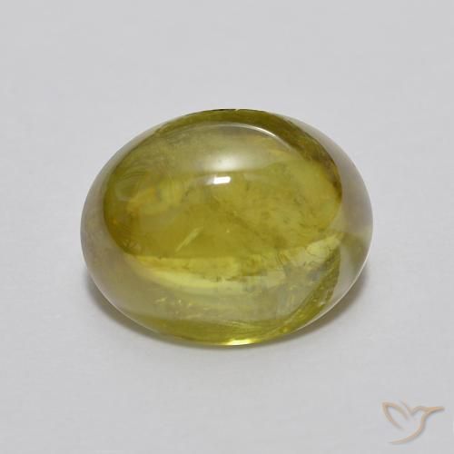 2.33ct 天然 ミディアムグリーン スフェーン, 楕円形, 透明