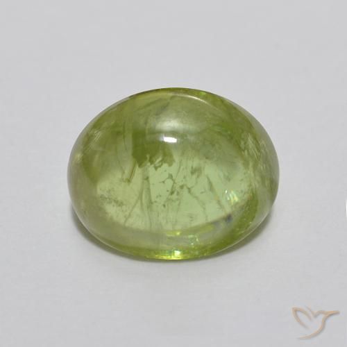 1.93ct 天然 ミディアムグリーン スフェーン, 楕円形, 透明