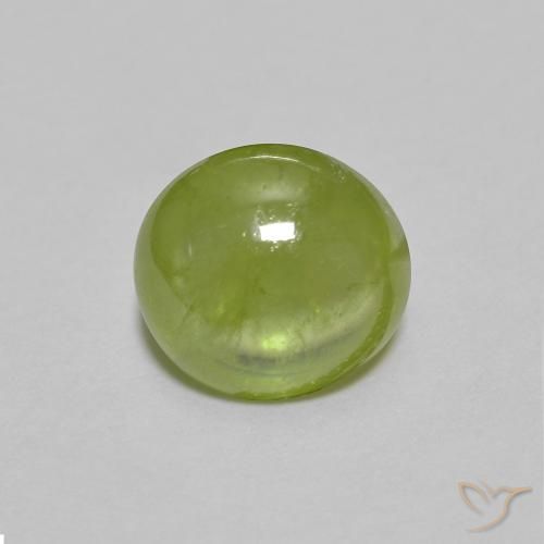 1.52ct 天然 オリーブグリーン スフェーン, 楕円形, 透明