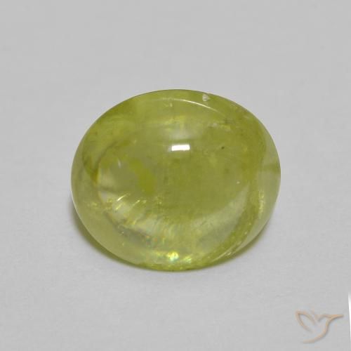 2.10ct 天然 Medium Light Green スフェーン, 楕円形, 透明