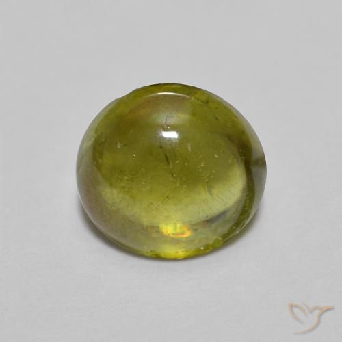 1.38ct 天然 ウォームフォレストグリーン スフェーン, 楕円形, 透明