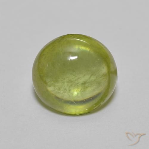 1.60ct 天然 オリーブグリーン スフェーン, 楕円形, 透明