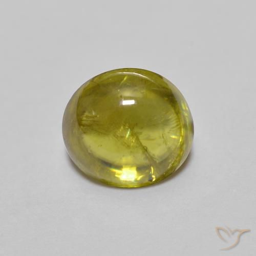1.24ct 天然 ミディアムゴールド スフェーン, 楕円形, 透明