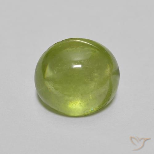 1.53ct 天然 鮮やかなグリーン スフェーン, 楕円形, 透明