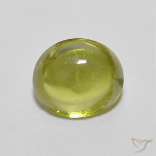 1.36ct 天然 ウォームフォレストグリーン スフェーン, 楕円形, 透明