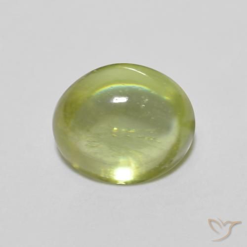 1.07ct 天然 ウォームフォレストグリーン スフェーン, 楕円形, 透明