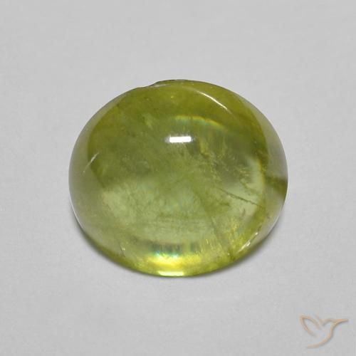 1.83ct 天然 ミディアムグリーン スフェーン, 楕円形, 透明