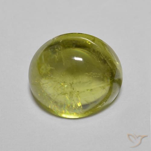 2.65ct 天然 ミディアムグリーン スフェーン, 楕円形, 透明