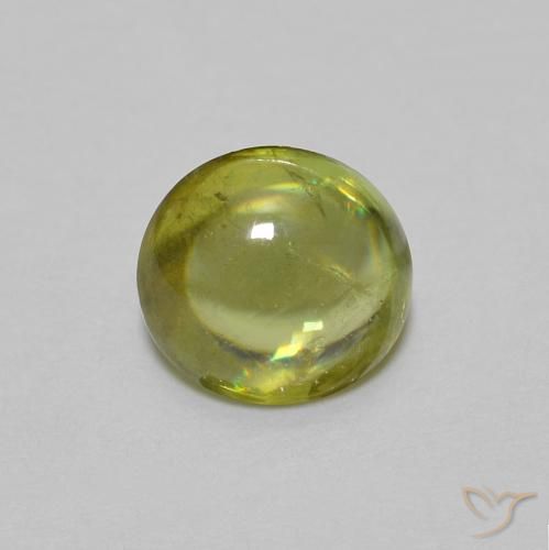 0.94ct 天然 ウォームフォレストグリーン スフェーン, 楕円形, 透明
