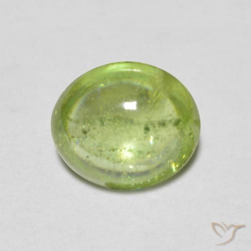 1.14ct 天然 薄いライブリーグリーン スフェーン, 楕円形, 透明