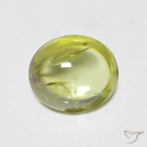 1.12ct 天然 レモンイエロー スフェーン, 楕円形, 透明