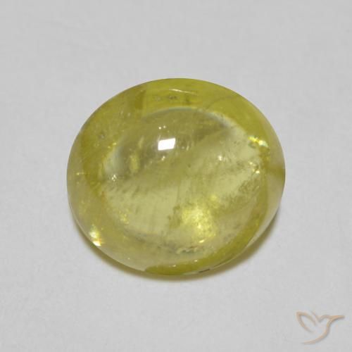 1.25ct 天然 ゴールデングリーンブラウン スフェーン, 楕円形, 透明