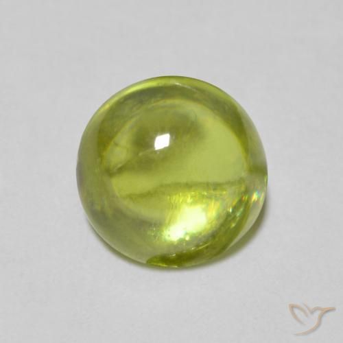 1.22ct 天然 オリーブグリーン スフェーン, ラウンド, 透明
