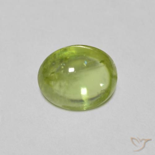 1.16ct 天然 ミディアムグリーン スフェーン, 楕円形, 透明