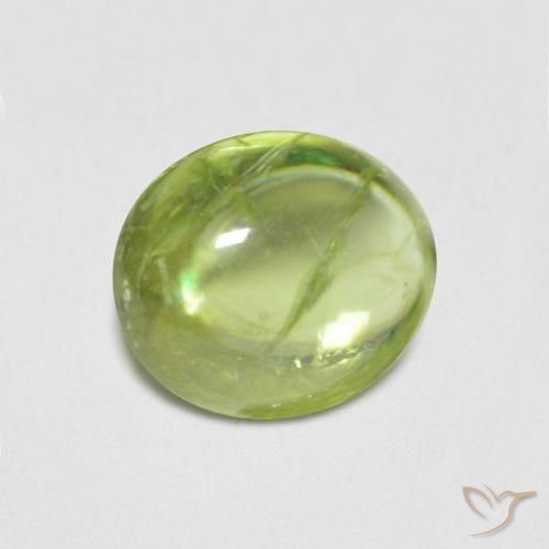 1.68ct 天然 鮮やかなグリーン スフェーン, 楕円形, 透明
