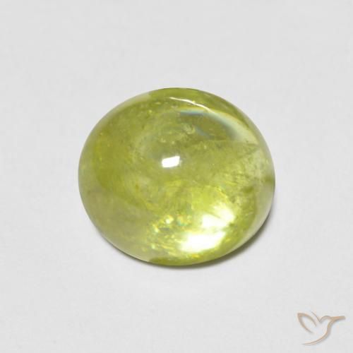 2.59ct 天然 薄いレモンイエロー スフェーン, 楕円形, 透明