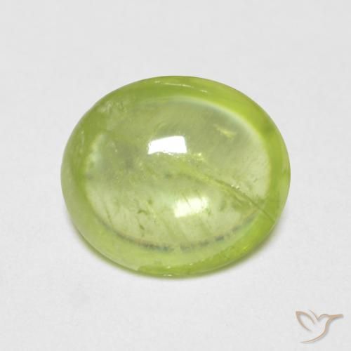 1.42ct 天然 鮮やかなグリーン スフェーン, 楕円形, 透明
