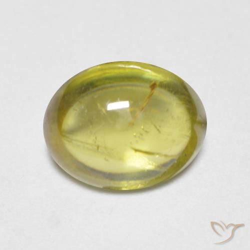 1.76ct 天然 ミディアムイエロー スフェーン, 楕円形, 透明