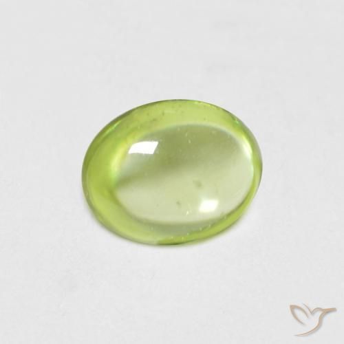 0.57ct 天然 ライブリー黄色がかった緑 スフェーン, 楕円形, 透明