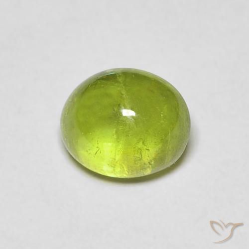 1.09ct 天然 ミディアムグリーン スフェーン, 楕円形, 透明