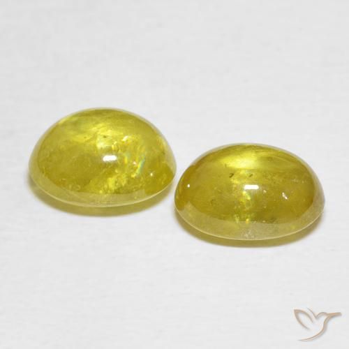 Shop natural 4.25ct ミディアムイエロー スフェーン gems, 楕円形, from スリランカ at GemSelect. In stock, global shipping!