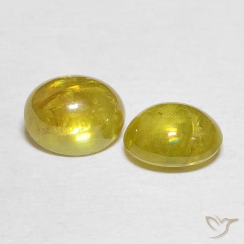 Shop natural 3.52ct ミディアムイエロー スフェーン gems, 楕円形, from スリランカ at GemSelect. In stock, global shipping!