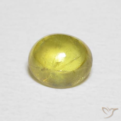 0.81ct 天然 ミディアムイエロー スフェーン, 楕円形, 透明