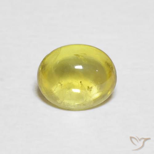 0.89ct 天然 サイバーイエロー スフェーン, 楕円形, 透明