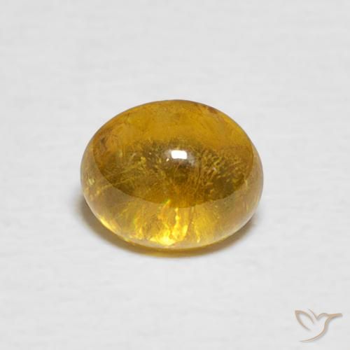 1.02ct 天然 イエローブラウン スフェーン, 楕円形, 透明