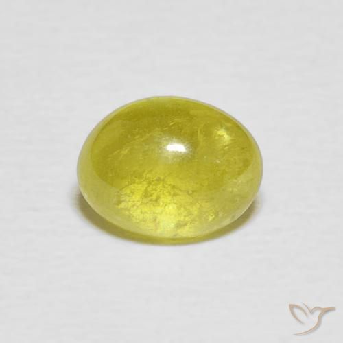 1.76ct 天然 Pineapple yellow スフェーン, 楕円形, 透明